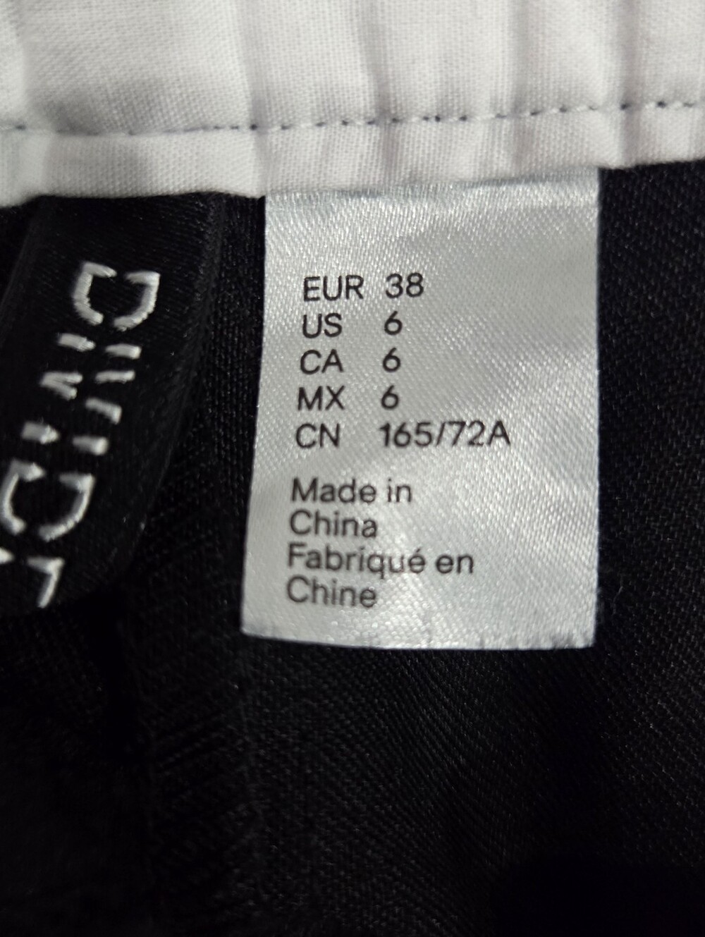 Divided By H&M Black Wide-Leg Dress Pants Size 6 - Picture 2 of 4